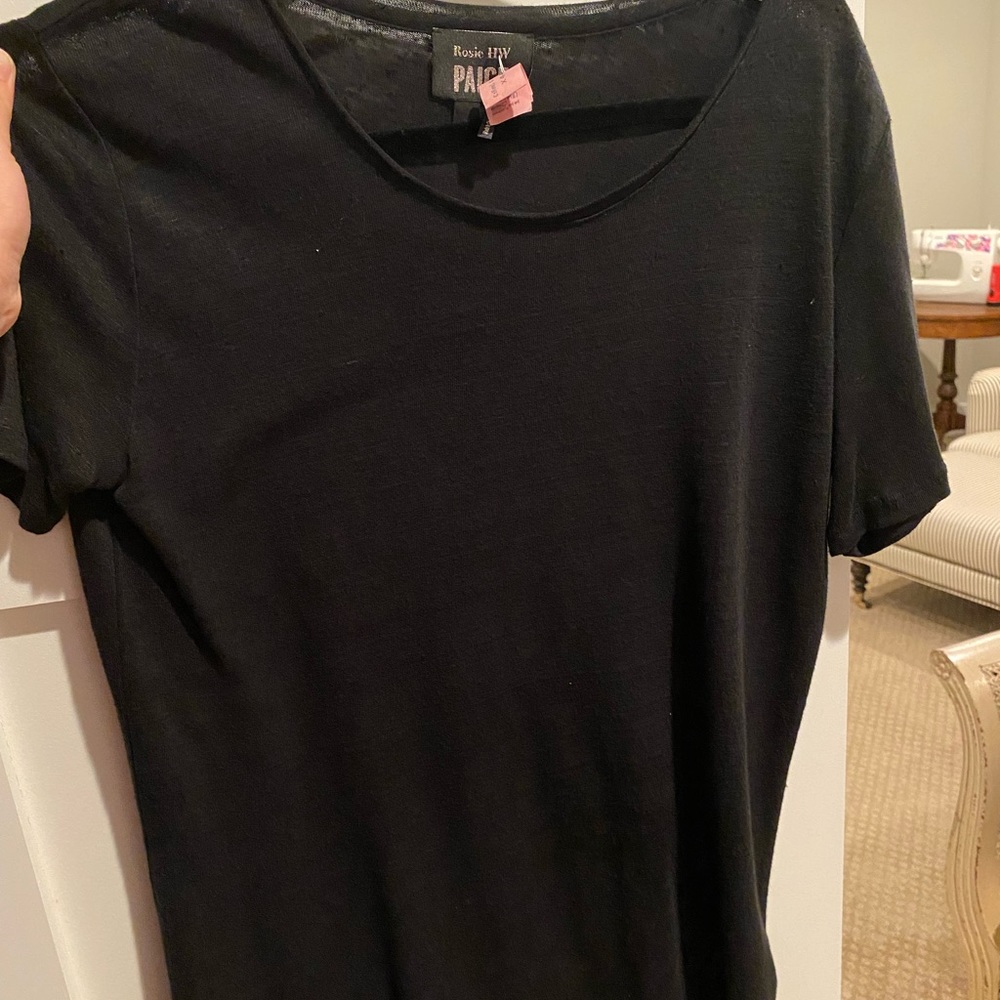 Paige Rosie HW Linen Cassandra tee size medium - Picture 2 of 8